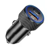 Techsuit - Prémium Autós Töltő VoltDuo (C2) - LED Fénnyel, USB QC-5949419322615 2 kép