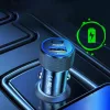 Techsuit - Prémium Autós Töltő VoltDuo (C2) - LED Fénnyel, USB QC-5949419322615 4 kép