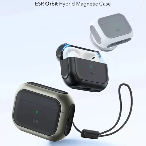 Apple AirPods Pro 3 Titán ESR Orbit Hybrid HaloLock tok-4894240289129 2 kép