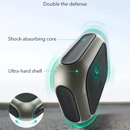 Apple AirPods Pro 3 Titán ESR Orbit Hybrid HaloLock tok-4894240289129 3 kép