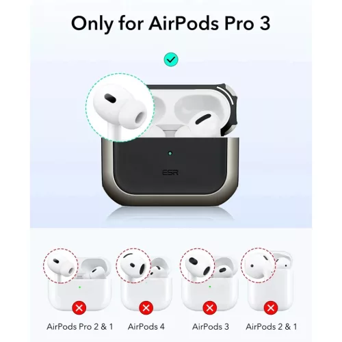 Apple AirPods Pro 3 Titán ESR Orbit Hybrid HaloLock tok-4894240289129 5 kép
