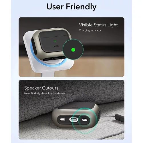 Apple AirPods Pro 3 Titán ESR Orbit Hybrid HaloLock tok-4894240289129 8 kép