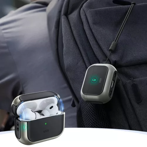 Apple AirPods Pro 3 Titán ESR Orbit Hybrid HaloLock tok-4894240289129 9 kép