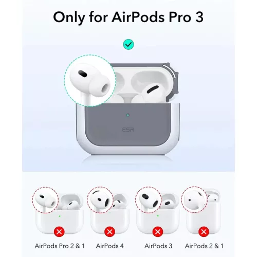 Apple AirPods Pro 3 - ESR - Orbit Hybrid HaloLock tok fehér-4894240289143 7 kép