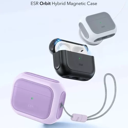 Apple AirPods Pro 3 ESR Orbit Hybrid HaloLock - Levendula tok-4894240289167 2 kép
