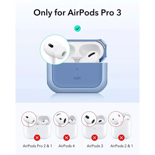 Apple AirPods Pro 3 - Powder Blue ESR - Orbit Hybrid HaloLock tok-4894240289181 9 kép