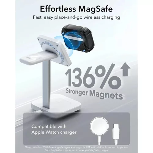 Apple AirPods Pro 3 Fekete ESR Cyber FlickLock HaloLock tok-4894240289204 6 kép