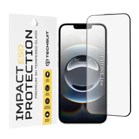Techsuit - ESD üveg - iPhone 16e/17e - fekete üvegfólia-5949419323094 1 kép