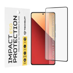   Xiaomi Redmi Note 13 Pro 4G / Poco M6 Pro 4G - Techsuit - ESD Üveg - Fekete. üvegfólia