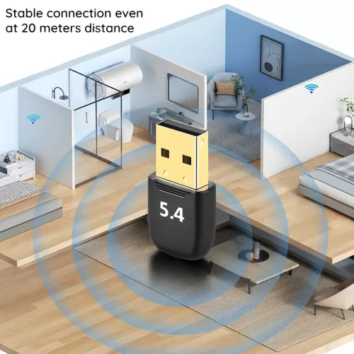 Bluetooth Adapter PC-hez - Techsuit BlueJet (A20), Bluetooth 5.4, Plug-5949419322738 3 kép