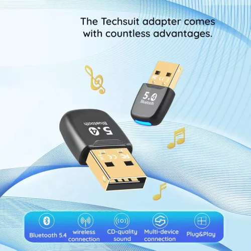 Bluetooth Adapter PC-hez - Techsuit BlueJet (A20), Bluetooth 5.4, Plug-5949419322738 7 kép