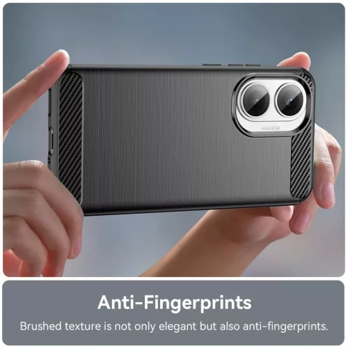 Xiaomi Poco F7 - Techsuit - Carbon Silicone - Fekete tok-5949419324138 6 kép