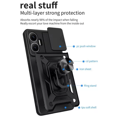 Xiaomi Poco F7 - Techsuit CamShield Series tok - Fekete.-5949419324121 2 kép