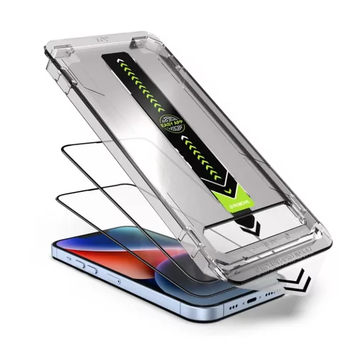 iPhone 17 Pro Max Techsuit - TitanGlass FullCover (2 pack) - Fekete ü-5949419323926 3 kép