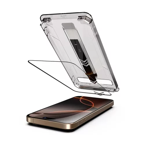 iPhone 17 Pro Max Techsuit - TitanGlass FullCover (2 pack) - Fekete ü-5949419323926 6 kép