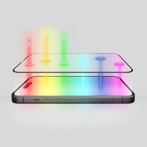 iPhone 17 Air Fekete ANANK 2.5D 5X megerősített ujjlenyomat-mentes k-6975593907057 4 kép