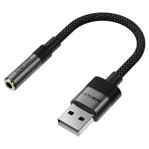 USB Férfi Kábel Jack 3.5mm Női Acefast Audio Adapter (J13), Plug & -6974316285298 3 kép