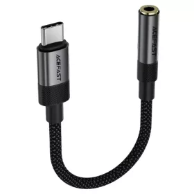   Type-C Férfi - Jack 3.5mm Női Acefast Audio Adapter (J12), Plug & Play, Magas hűségű hang, Nincs késés, 15cm - Fekete