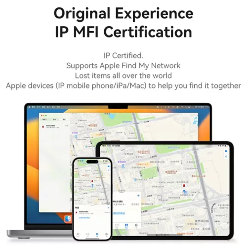 AirTag Yesido (EC14) - Működik az "Apple Find My"-val, 240mAh, Hossz-6942314409190 10 kép