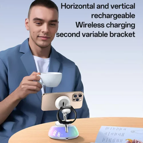 iPhone, Apple Watch, AirPods Fehér Yesido Wireless Charging Station 3-6942314411872 6 kép