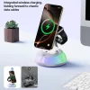 iPhone, Apple Watch, AirPods Fehér Yesido Wireless Charging Station 3-6942314411872 8 kép