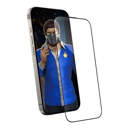 iPhone 13 Pro Max / iPhone 14 Plus Fekete Blueo Anti-Dust HD Glass-6934663716470 3 kép