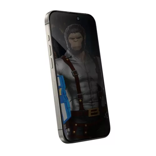 iPhone 15 Pro Matt Fekete Blueo - Anti-Peep Üveg üvegfólia-6934663736539 5 kép
