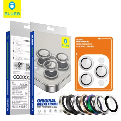  Blueo - Eredeti Fémkeretes Lencsevédő (3 darab) - iPhone 16 Pro / -6934663715053 3 kép