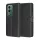 Oppo A5 4G Techsuit - Leather Folio - Fekete tok