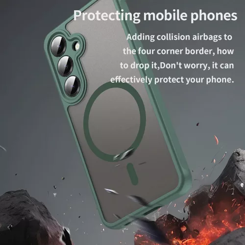 Samsung Galaxy S25 FE Techsuit - HaloFrost II MagSafe - Green tok-5949419324312 3 kép