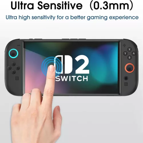 Nintendo Switch 2 Átlátszó Techsuit (2 pack) Premium Tempered Glass-5949419324701 2 kép