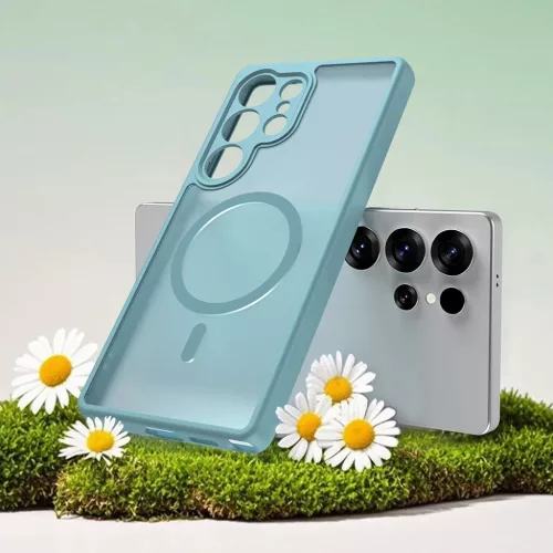 Samsung Galaxy S25 Ultra Mint Green Techsuit HaloFrost II MagSafe tok-5949419325838 5 kép