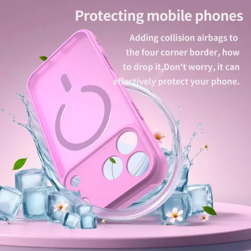 iPhone 17 Pro Max Pink Techsuit HaloFrost II MagSafe tok-5949419325784 7 kép