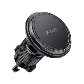   Autós Tartó Yesido - (C252) - Mágneses, Légbeömlőre, 360°, Barb Rögzítő, Széleskörűen Kompatibilis - Fekete