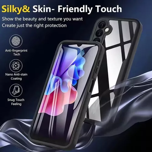 Samsung Galaxy S25 FE Fekete Techsuit - ColorVerse 360 Series + Képer-5949419325623 3 kép