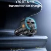 Yesido Autós Töltő (Y70) FM Transzmitterrel, Kettős USB-C + USB-A -6942314408155 2 kép
