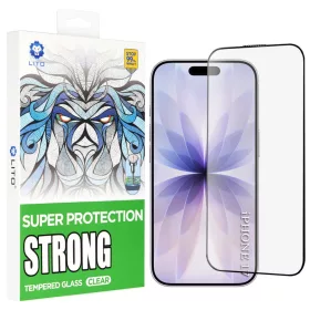   iPhone 16 Pro / iPhone 17 Fekete Lito - D+ Max Strong üvegfólia
