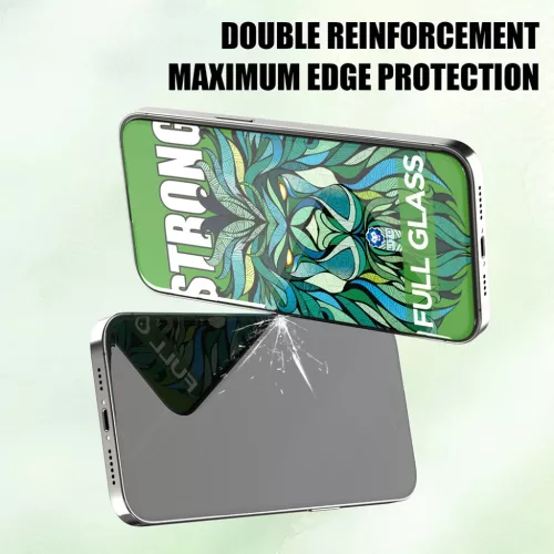 iPhone 16 Pro / iPhone 17 Fekete Lito - D+ Max Strong üvegfólia-5949419325265 5 kép