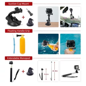  GoPro Action Camera Fekete Techsuit - Accessory Kit CamQuest 15in1 (S-5949419326200 2 kép