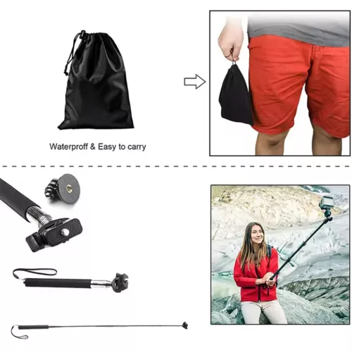  GoPro Action Camera Fekete Techsuit - Accessory Kit CamQuest 15in1 (S-5949419326200 6 kép