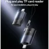 iPhone, iPad Szürke Yesido Adapter (GS38) - Lightning TF kártya csat-6942314411339 4 kép