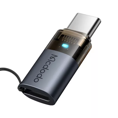 OTG Adapter (OT-7610) Mcdodo - Lightning to Type-C, Alumínium Ötvöz-6921002676106 3 kép