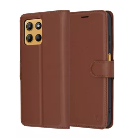   Motorola Moto G15 / G15 Power Barna Techsuit - Leather Folio tok
