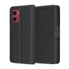 Motorola Moto G05 / E15 Techsuit Leather Folio - Fekete tok
