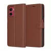 Motorola Moto G05 / E15 Barna Techsuit Bőrtok tok