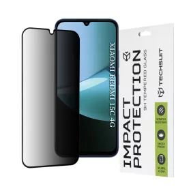   Xiaomi Redmi 15C 4G / Poco C85 4G Black Techsuit - 111D Privacy Full Glue üvegfólia