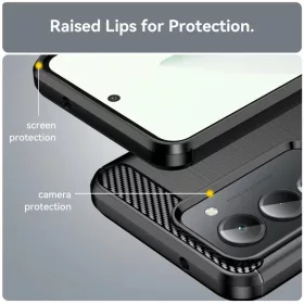 Xiaomi Redmi 15 4G Fekete Techsuit - Carbon Silicone tok-5949419327092 2 kép