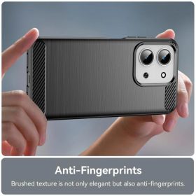 Xiaomi Redmi 15C 4G Techsuit - Carbon Silicone - Black tok-5949419332522 2 kép