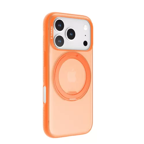 iPhone 17 Pro Max - Torras Ostand R Fitness Series - Narancs tok-6938075662493 3 kép