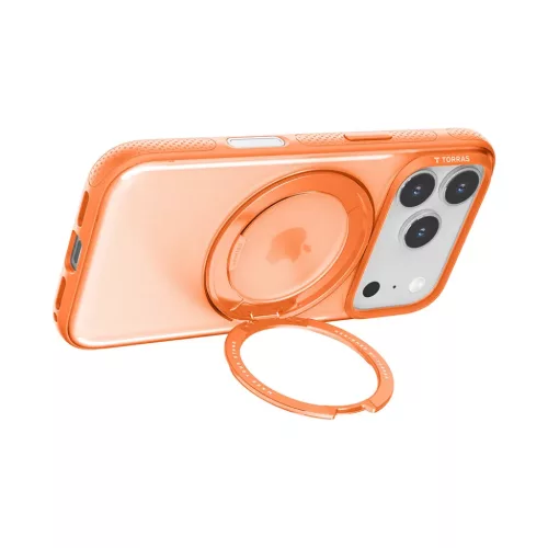 iPhone 17 Pro Max - Torras Ostand R Fitness Series - Narancs tok-6938075662493 5 kép